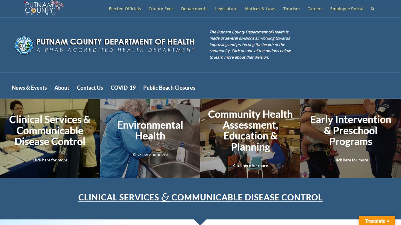 Department of Health - Putnam County Online